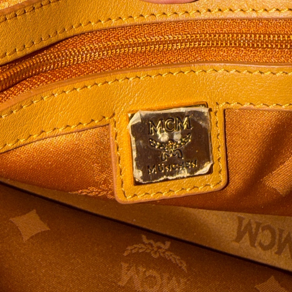 MCM Limited Edition Stark Side Studded Backpack Color Cognac Leather - Picture 10 of 14